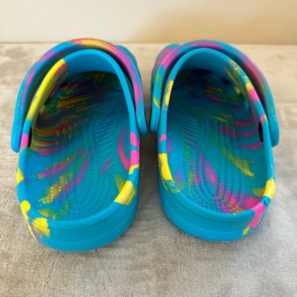 Crocs, kids size J5. Digital aqua color. - Picture 5 of 5